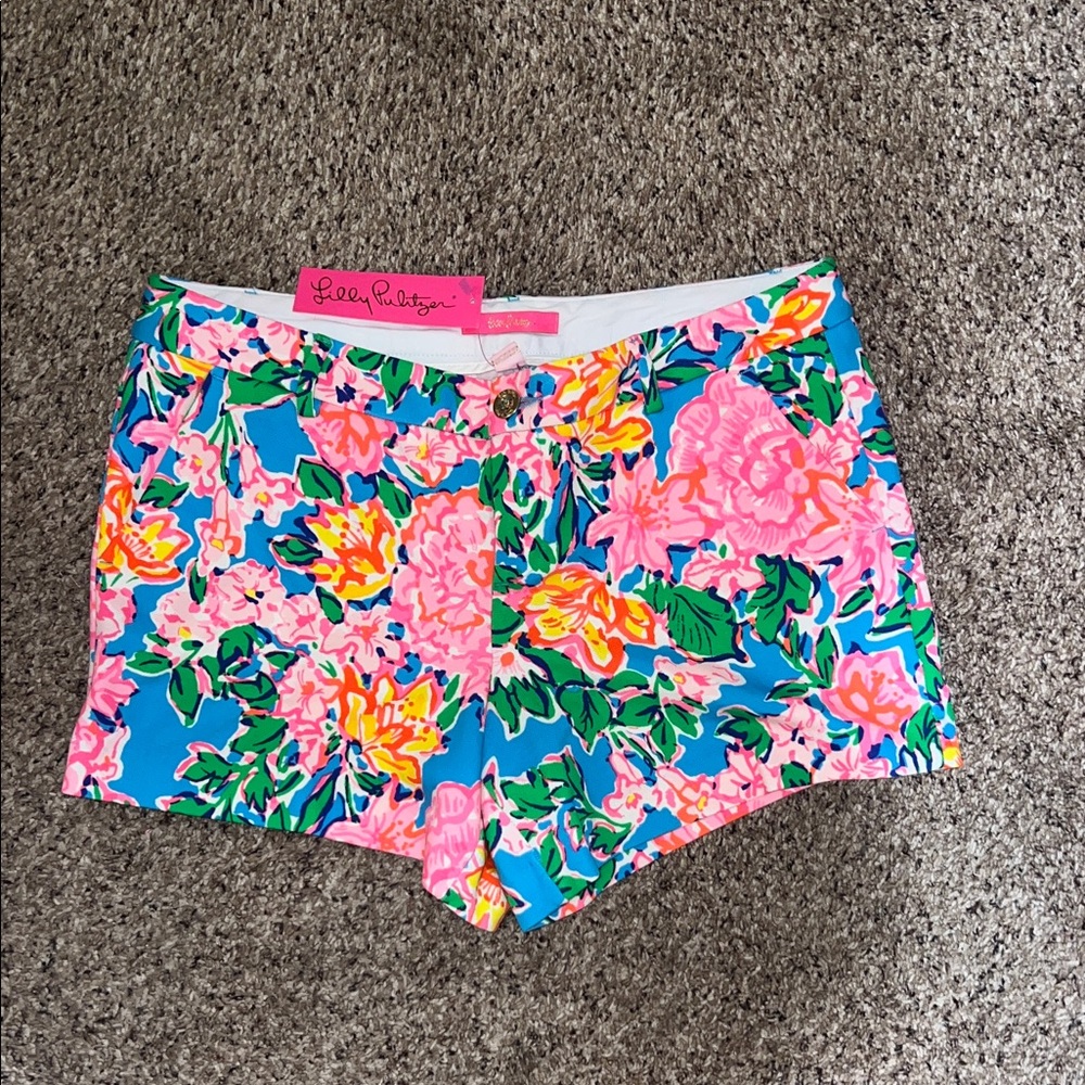 Lilly Pulitzer Vibrant Floral New with Tags Shorts